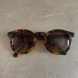 J. McLaughlin Brown Round-Frame Sunglasses